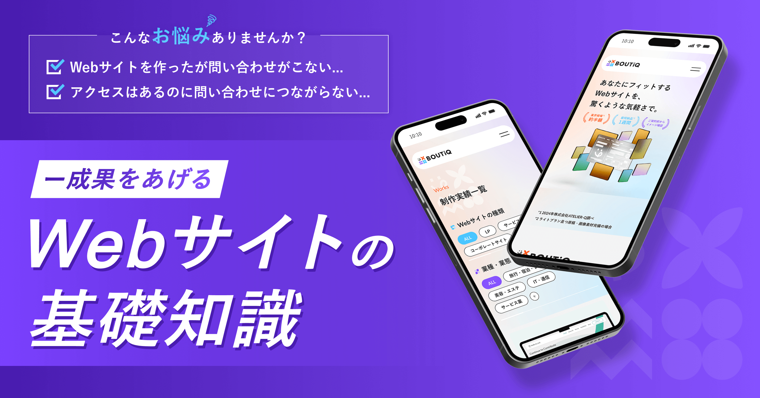 成果をあげるWebサイトの基礎地引をまとめた記事のサムネイル